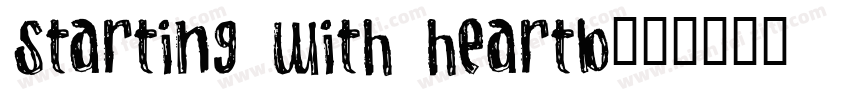 starting with heartb字体转换
